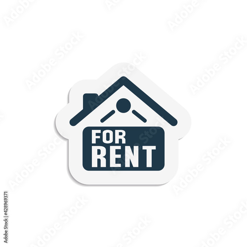 Home for Rent Sign - Sticker