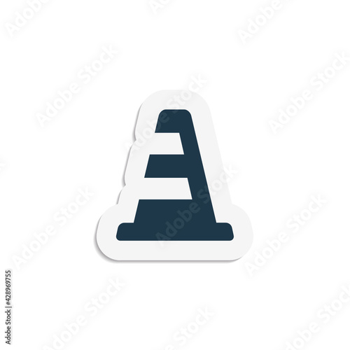 Traffic Cone - Sticker