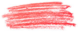 Texture of colored crayons red on paper.