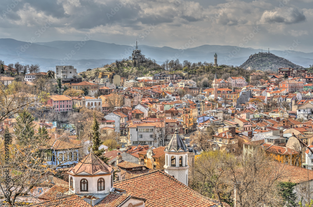 Plovdiv landmarks, Bulgaria, HDR Image