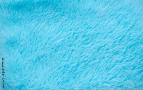 abstract blue color fluffy wool texture background