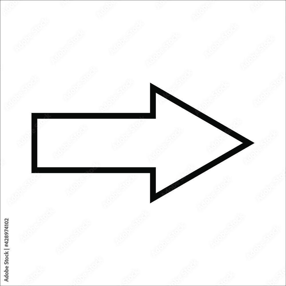 Arrow Icon in trendy flat style isolated on grey background. Arrow symbol for your web site design, logo, app, UI. Vector illustration, EPS10. Arrow Icon in trendy flat style isolated on grey background. Arrow symbol for your web site design, logo, app, UI. Vector illustration, EPS10.