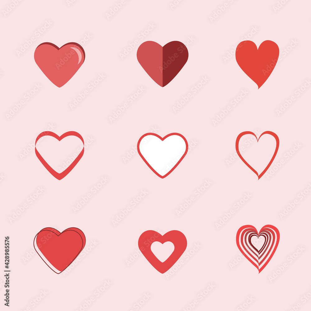 collection of images of hearts in different styles