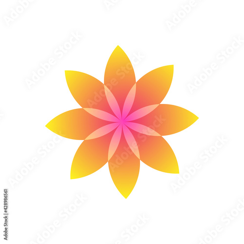Water lily Lotus logo Flower logo - beauty spa flower symbol wellness health meditation beauty luxury natural fitness yoga lifestyle treatment petals salon organic calming cosmetics
