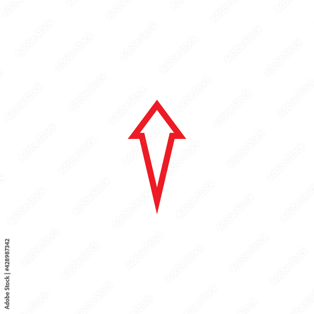 red arrow up icon. Forward, growth sign. Isolated on white. Upload icon. red arrow up icon. Forward, growth sign. Isolated on white. Upload icon.
