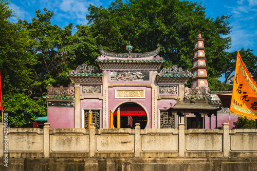 Obraz na plátně October 10, 2019: A ma temple, a temple to the Chinese sea goddess Mazu built in 1488 and located at Sao Lourenco, Macau, China
