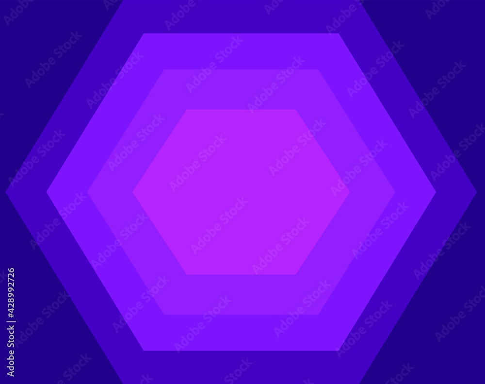 Abstract artistic background design in purple gradient in hexagon style Abstract artistic background design in purple gradient in hexagon style