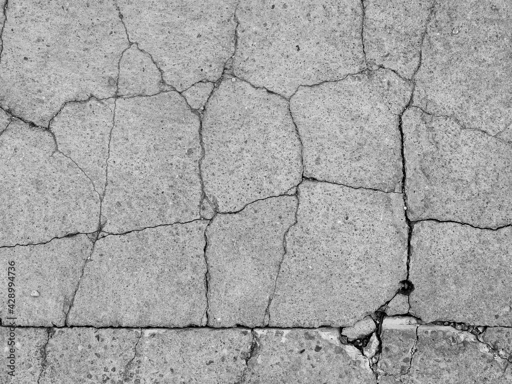 Obraz premium cracked concrete floor texture background