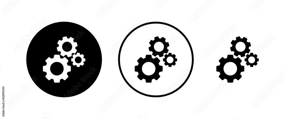 Setting Icons set. Setting vector icon. Cog Settings Icon Symbol. Gear Setting Icons set. Setting vector icon. Cog Settings Icon Symbol. Gear