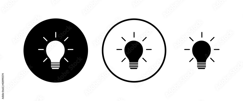 Lamp icons set. Light bulb icon vector. Idea vector icon Lamp icons set. Light bulb icon vector. Idea vector icon