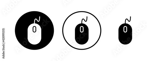 Computer Mouse Icons set. Computer mouse vector icon