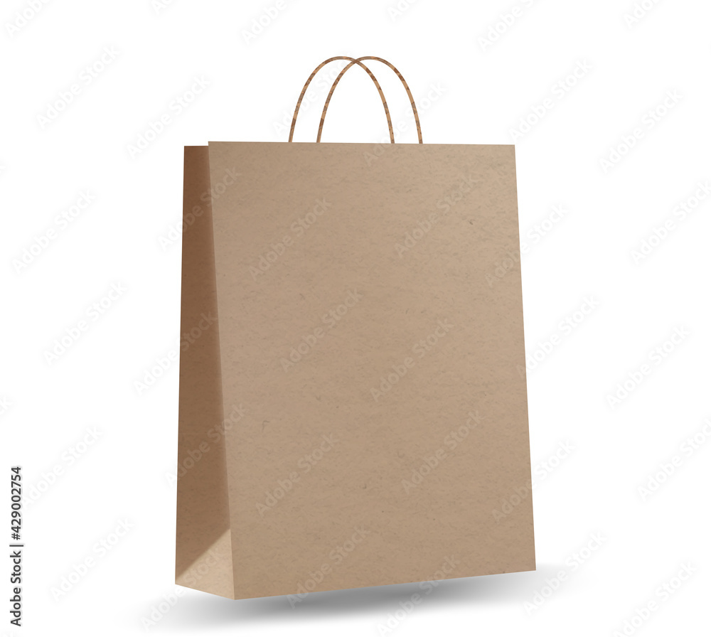 Shopping bag mockups. Paper package isolated on white background. Realistic mockup of craft paper bags. Shopping bag mockups. Paper package isolated on white background. Realistic mockup of craft paper bags.
