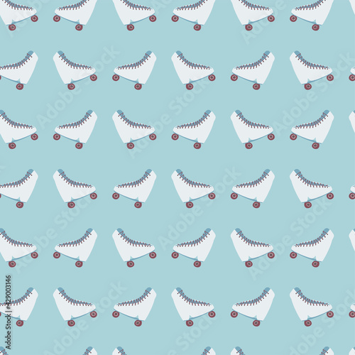 Dancing rollerskate grid pattern