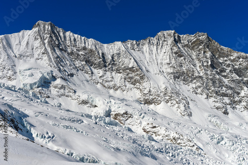 Peaks Mischabelhörner With Täschhorn And Dom, Saas-Fee, Valais, Switzerland photo