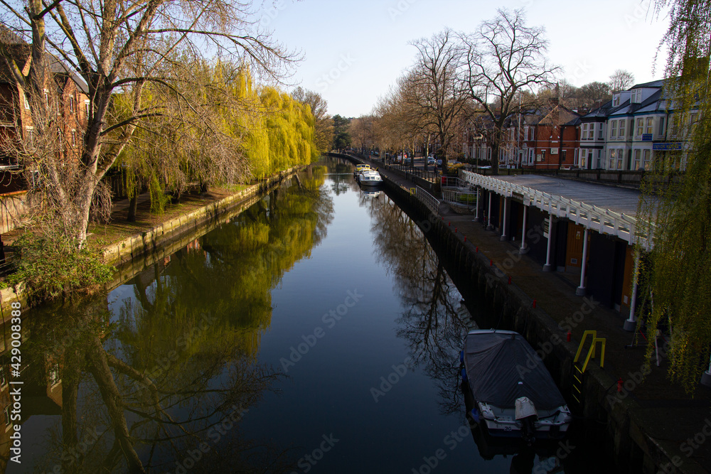 The River Wensum from Foundry Bridge in Norwich, Norfolk