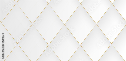 Modern white background with gold lines design
