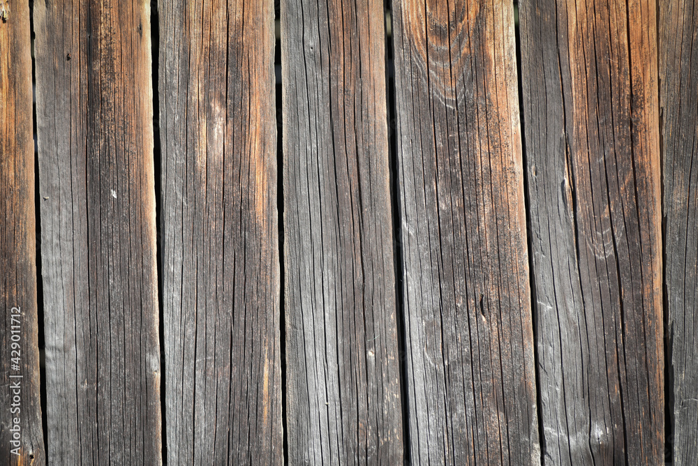 Wood texture of an old wooden wall. Background for design.