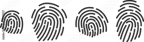 Fingerprint gradient black