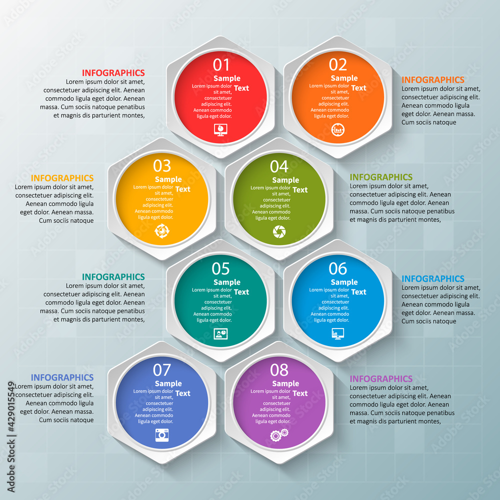 Abstract 3D Paper Infographics. Business template .Vector illustration