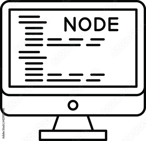 Cross platform Concept, Java engine  Vector Color Icon Design, Software and web development symbol on white background, Computer Programming and Coding stock illustration