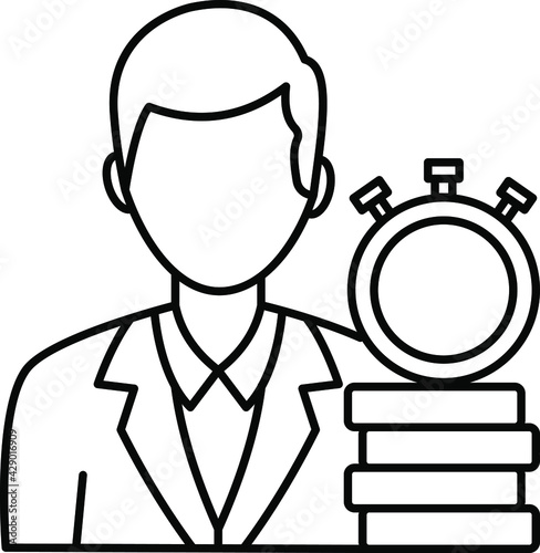 Resource Paying Rate Concept, Salary or Wage Vector Color Icon Design, Software and web development symbol on white background, Computer Programming and Coding stock illustration