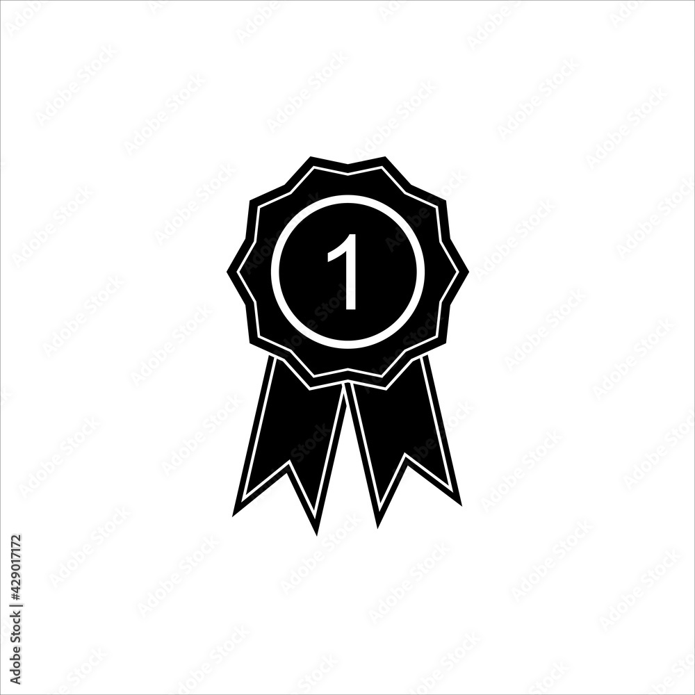 Fototapeta premium medal with ribbon