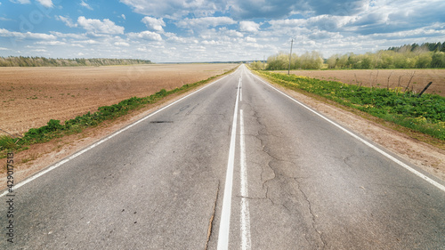 Endless country road to the...