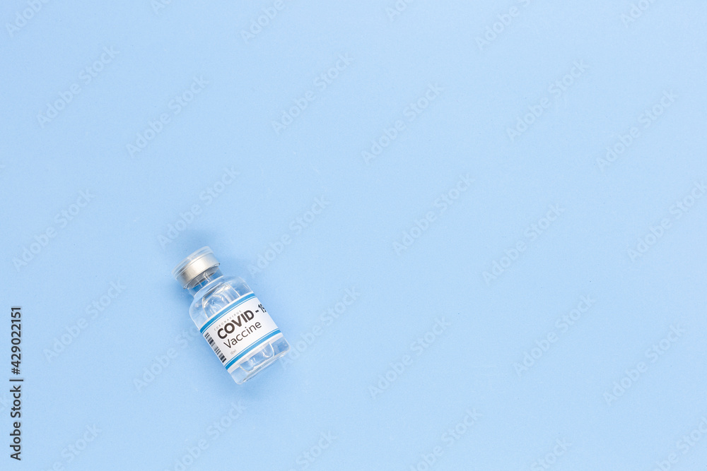 Top view Vaccine and syringe injection with copy space, treatment to cure Covid 19 Coronavirus. , Its uses for prevention, immunization, and treatment, Medical concept, isolated on white background Top view Vaccine and syringe injection with copy space, treatment to cure Covid 19 Coronavirus. , Its uses for prevention, immunization, and treatment, Medical concept, isolated on white background