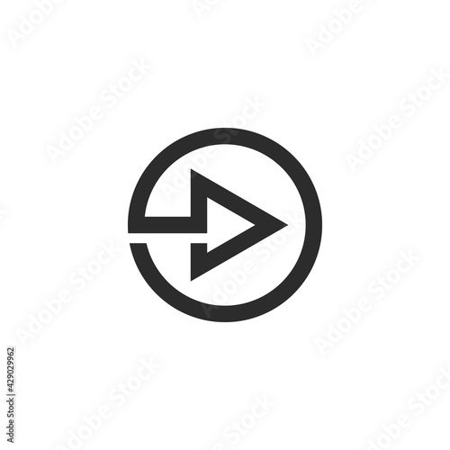Free Download play button arrow  icon vector illustration design - GFXLoad