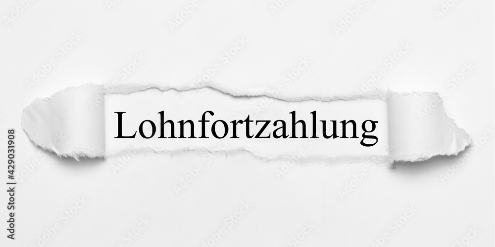 Obraz premium Lohnfortzahlung