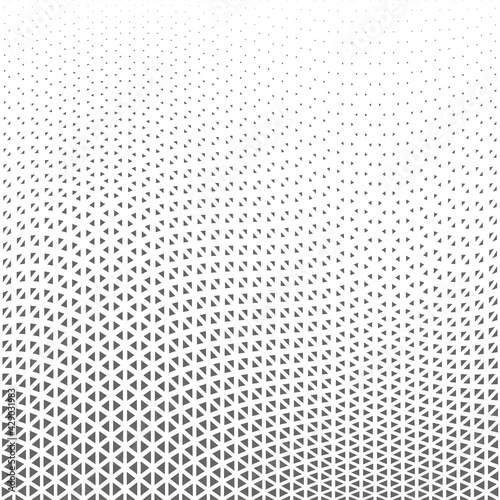 Abstract geometric gold graphic design print halftone triangle pattern. Design element for background, posters, cards, wallpapers, backdrops, panels - Vector illustration