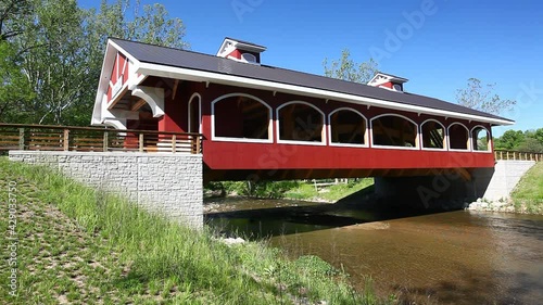 Hueston Woods Covered Bridge in Ohio, United States photo