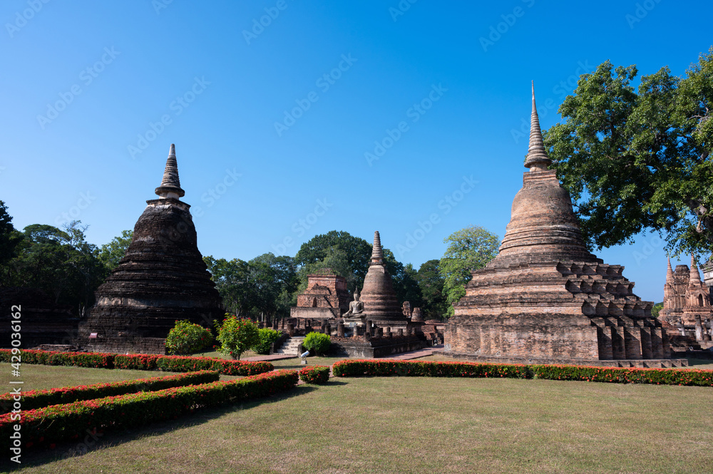 Sukhothai Historical Park in Sukhothai province, Thailand (Publie Domain.)