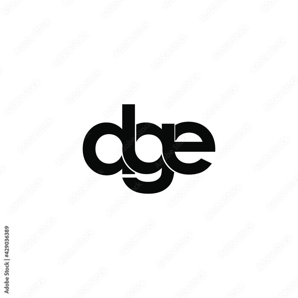 dge letter original monogram logo design dge letter original monogram logo design