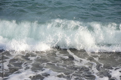 waves on the beach © Nick
