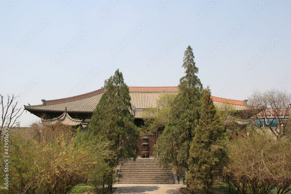 monastery (shanhua) in datong in china 