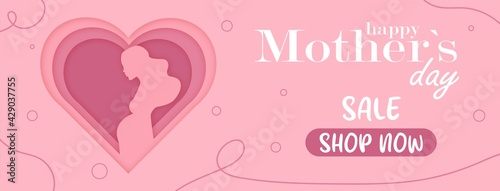 happy mother`s day, sale, heart