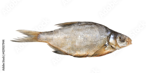 Dried bream isolated on white background