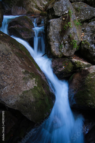 Series of beautiful views on Myra Falls waterfalls with mossy stones in Lower Austria  Myraf  lle Wasserf  lle  Nieder  sterreich   Austria.