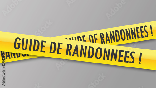 Logo guide de randonnées.