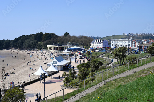 Barry Island seafront in Wales, UK