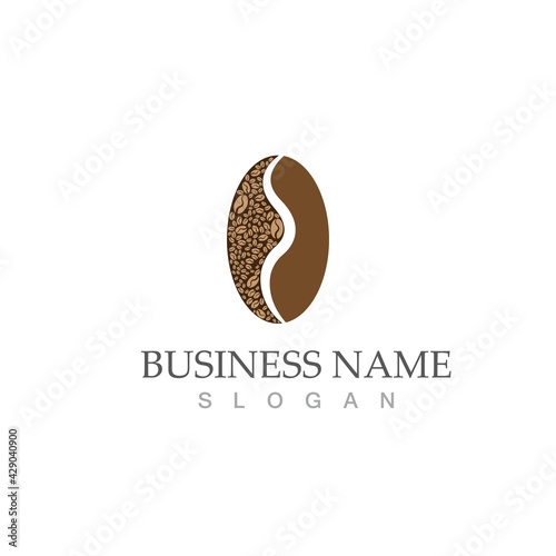 coffee bean icon vector