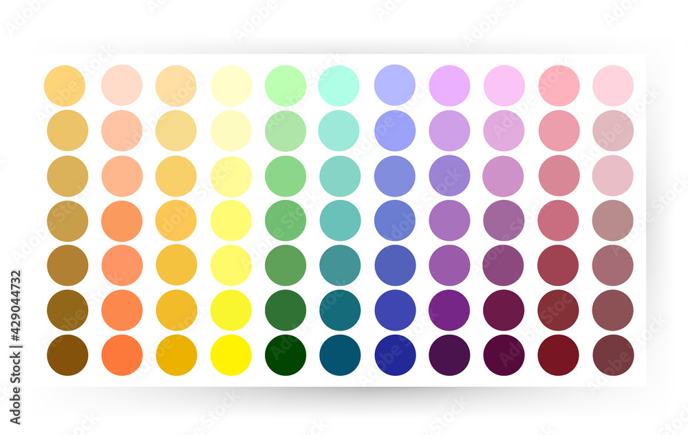Trending Colors of the Year 2021. Color pattern, vector illustration ...