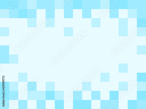 Pixelated Abstract Blue Background Texture with an Aspect Ratio of 4:3. Vector Image.