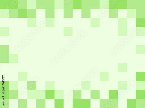 Pixelated Abstract Green Background Texture with an Aspect Ratio of 4:3. Vector Image.