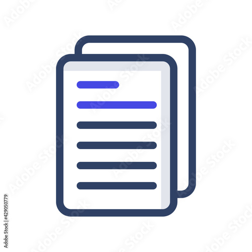        An outline design, icon of document © Vectorslab
