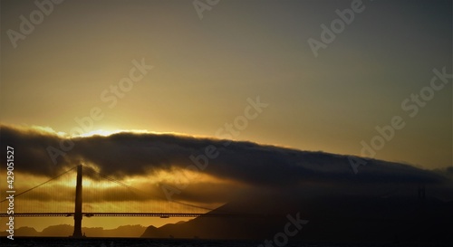 Golden Gate Bridge w/ sunset