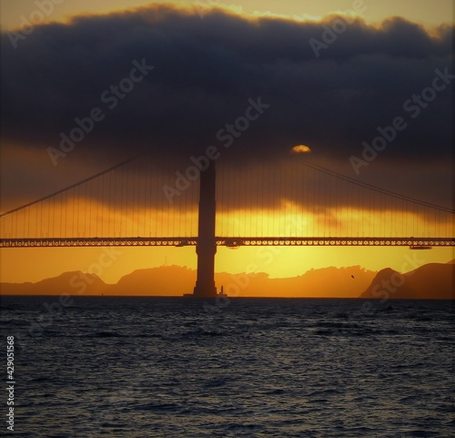 Golden Gate Bridge w/ sunset