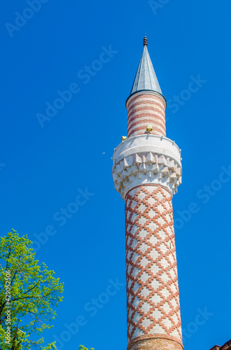 Dzhumaya Mosque is the main Muslim temple in Plovdiv. It is one of the oldest Ottoman religious buildings on the Balkans. It was built soon after the town was conquered by the Ottoman army in 1363. photo