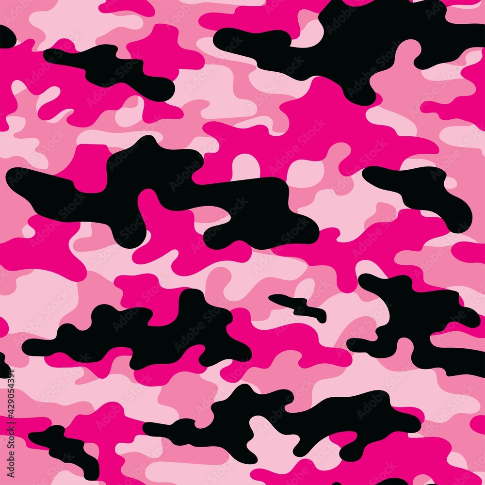 pink Camouflage military seamless vector pattern for clothing, fabric prints. modern. pink Camouflage military seamless vector pattern for clothing, fabric prints. modern.